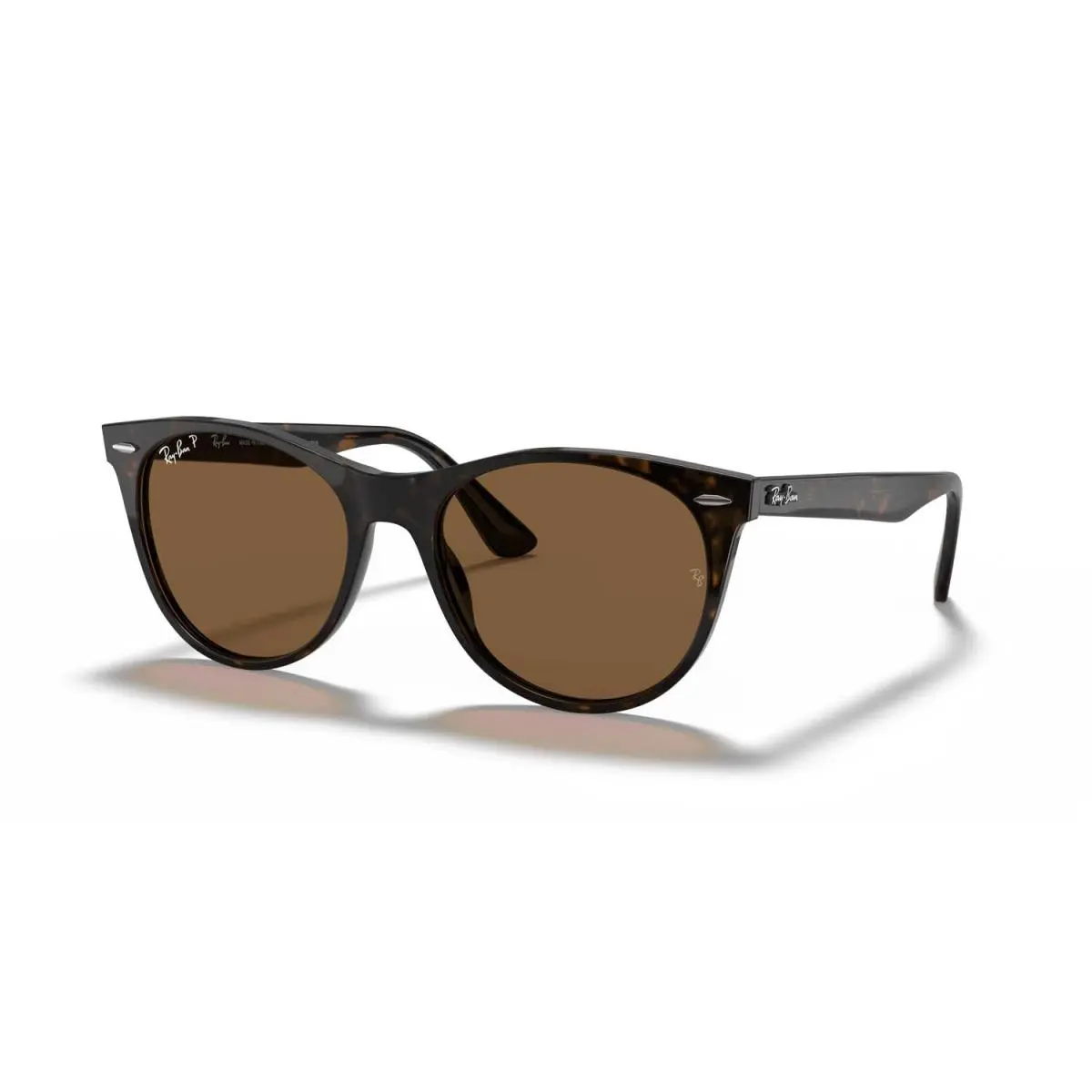 Ray-ban Wayfarer II Polarized -polished Havana Tortoise 55 mm Frame Brown Lenses