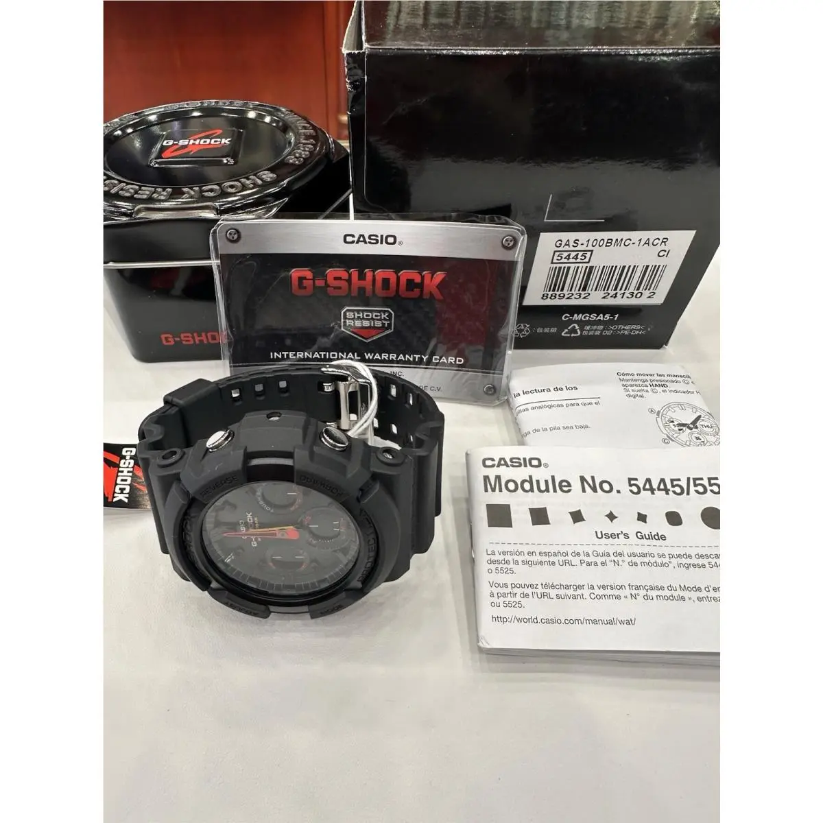 Casio G Shock Watch GAS-100BMC-1ACR Rare