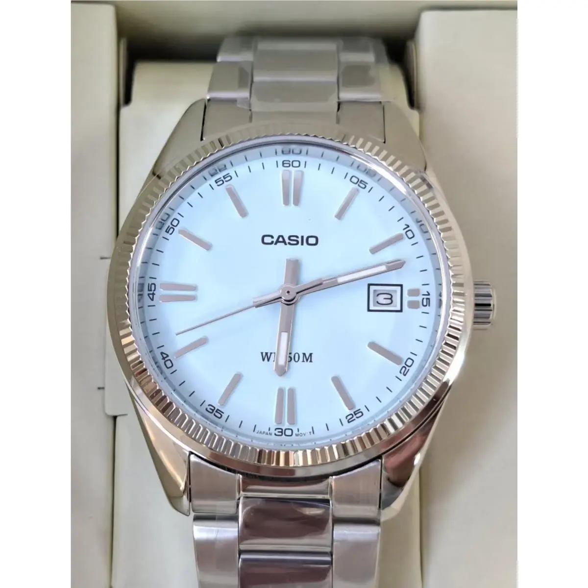 Casio UTP-1302PD-2A2 Stainless Steel Band 35 mm Dail Blue Unisex Adults Watch