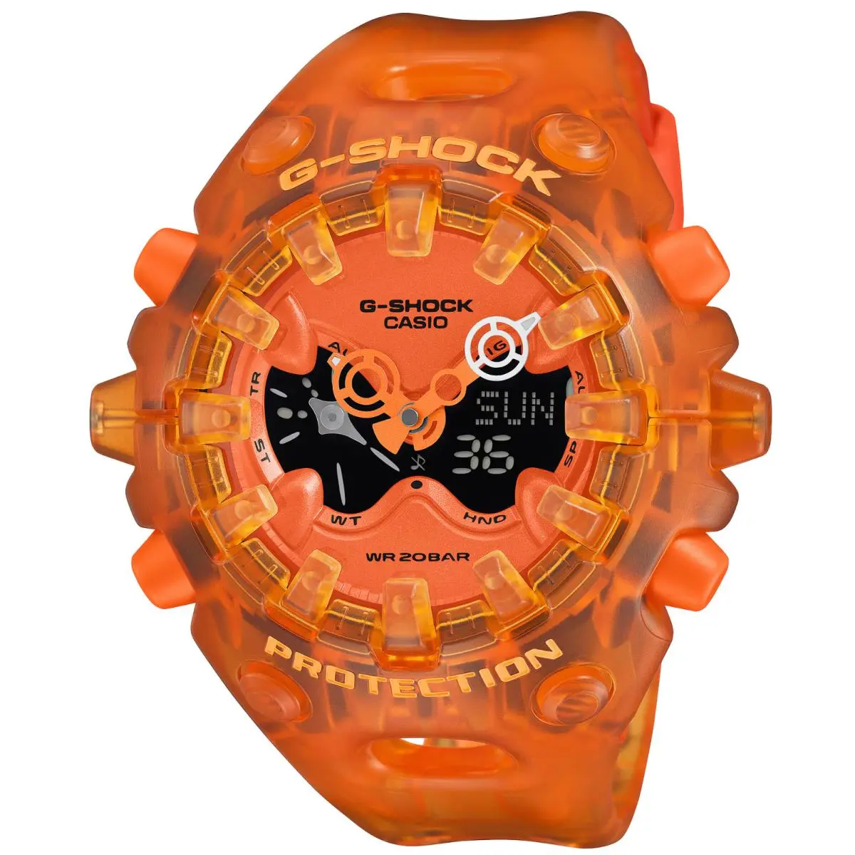 G-shock  Translucent GAV01SKE-4A Orange Ana-digital Withtags by Casio