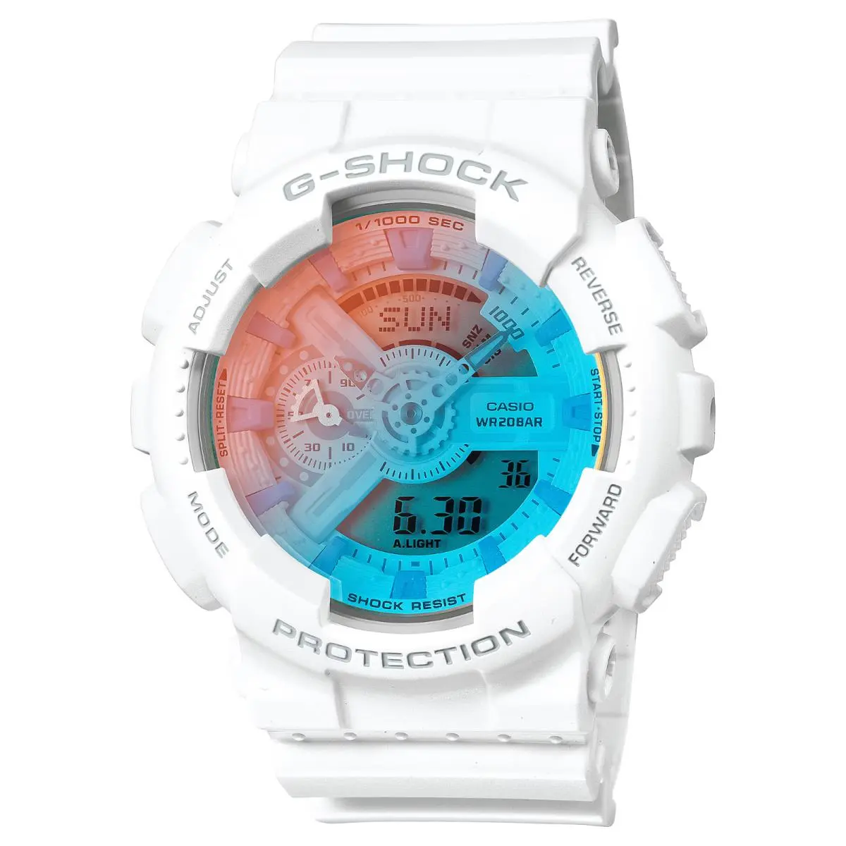 Men`s G-shock Analog Digital White Quartz Watch - GA-110TL-7ADR by Casio