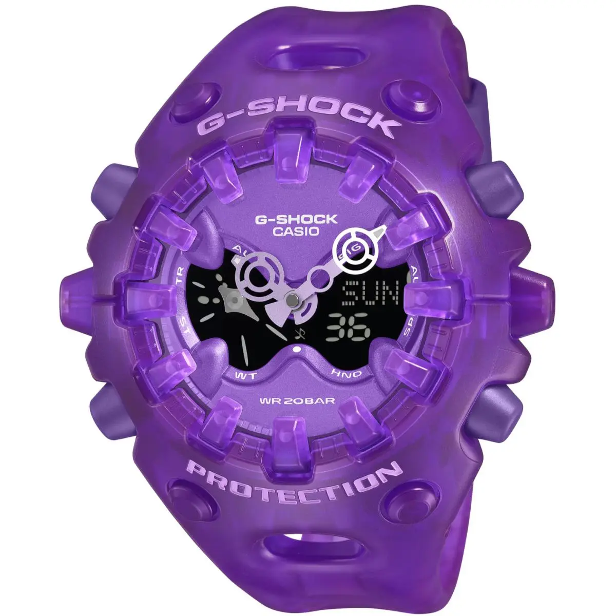 G-shock  Translucent GAV01SKE-6A Purple Ana-digital Withtags by Casio