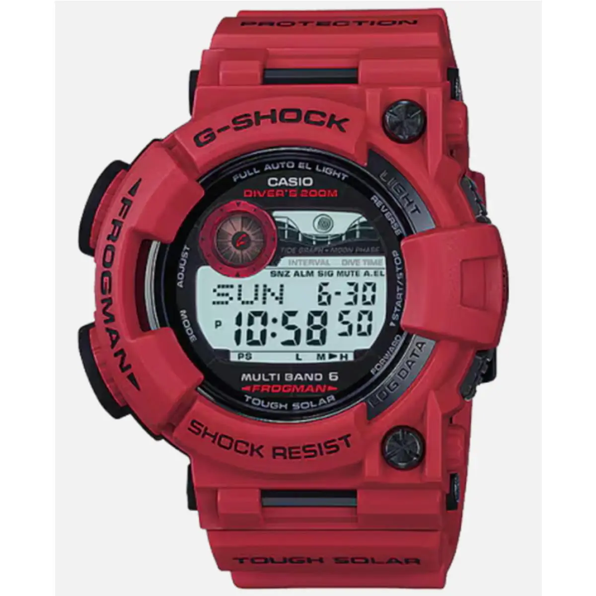 Casio G Shock Frogman Burning Red 30th Anniversary GWF-1000RD-4 Solar