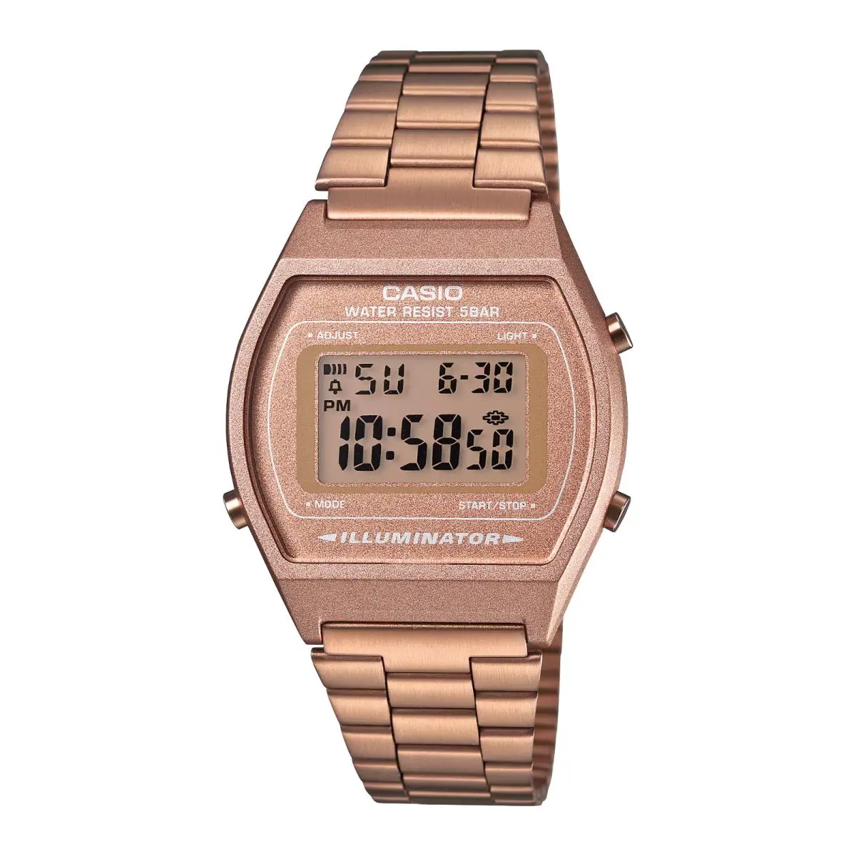 Casio Unisex Classic Digital Rose Gold Quartz Watch - B640WC-5ADF - Band: Rose Gold