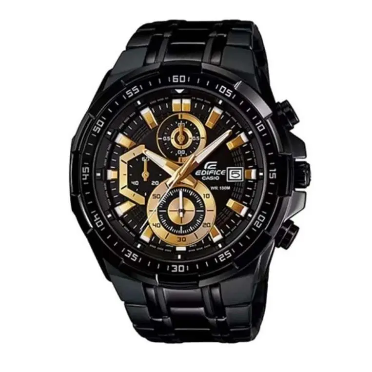 Edifice Men`s Chronograph Black Dial Black Stainless Steel EFR-539BK-1A by Casio