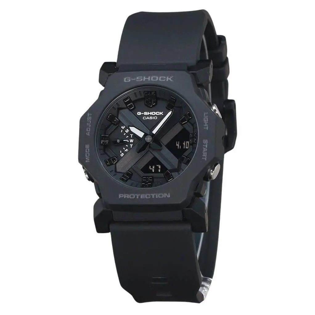 Casio G-shock Black Dial Sports Quartz 200M Resin Strap Men`s Watch GA-2300-1A