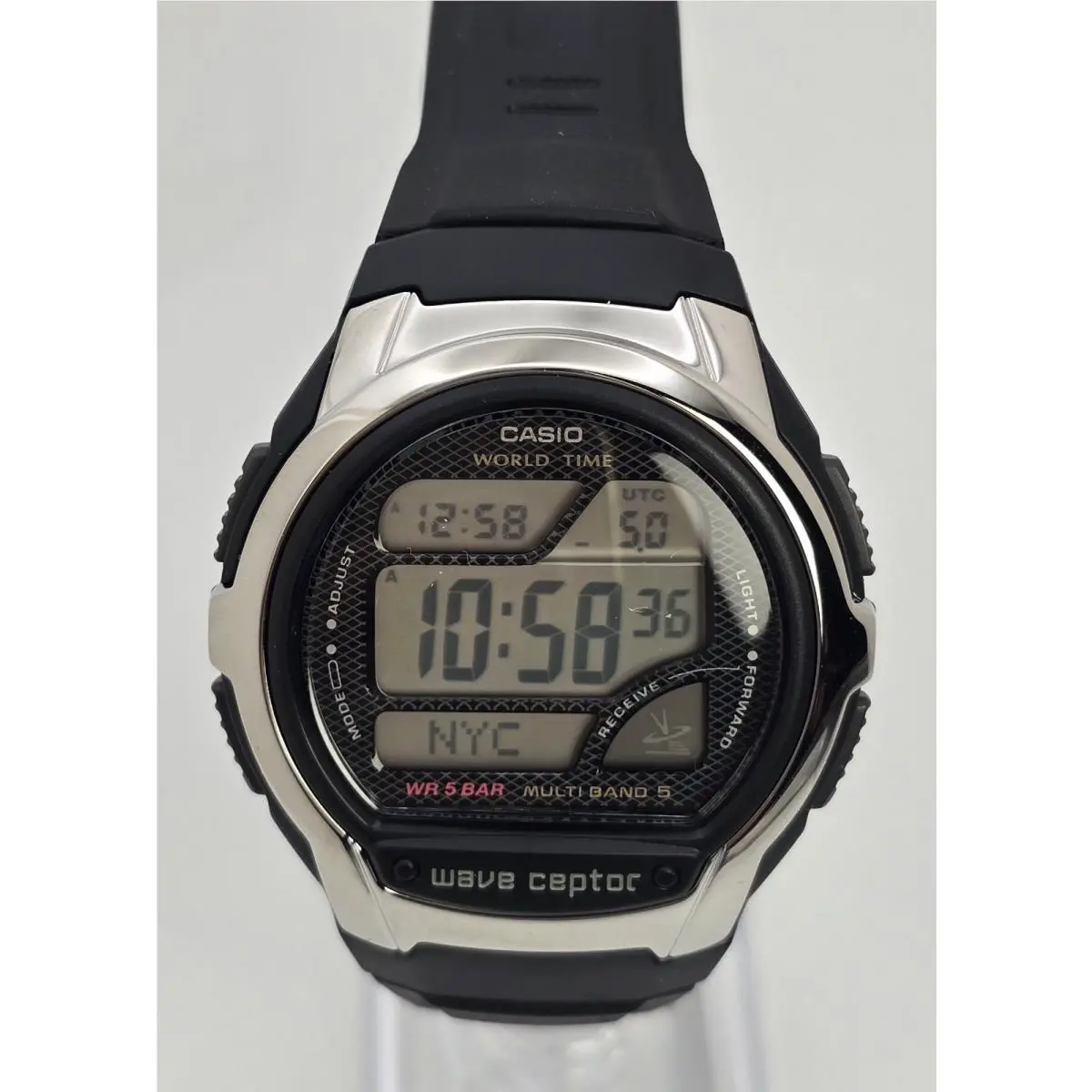 Casio Wave Ceptor World Time WV-58R-1AJF Multi-band 5 Atomic Digital Watch