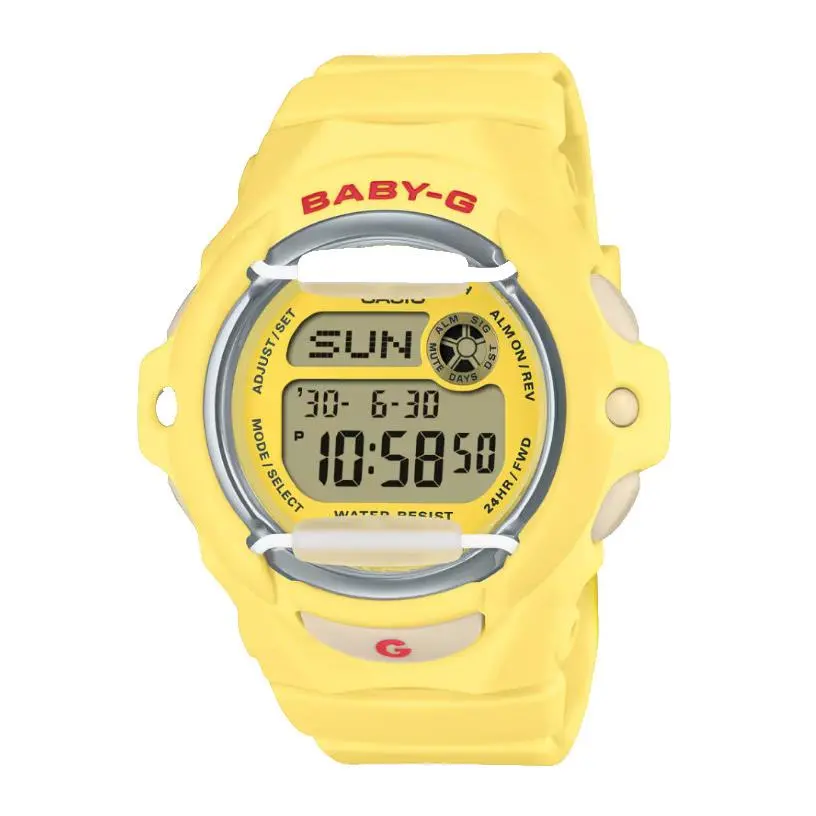 Casio G-shock Baby-g Digital Watch Yellow Resin BG-169CH-9