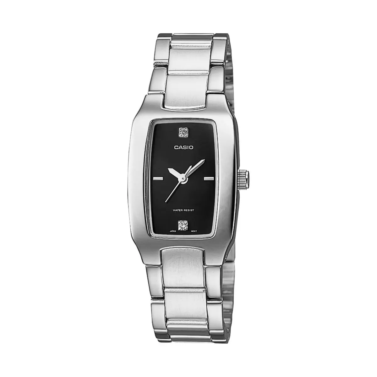 Casio Women’s Classic Black-dial Stainless Steel Watch - LTP-1165A-1C - Silver