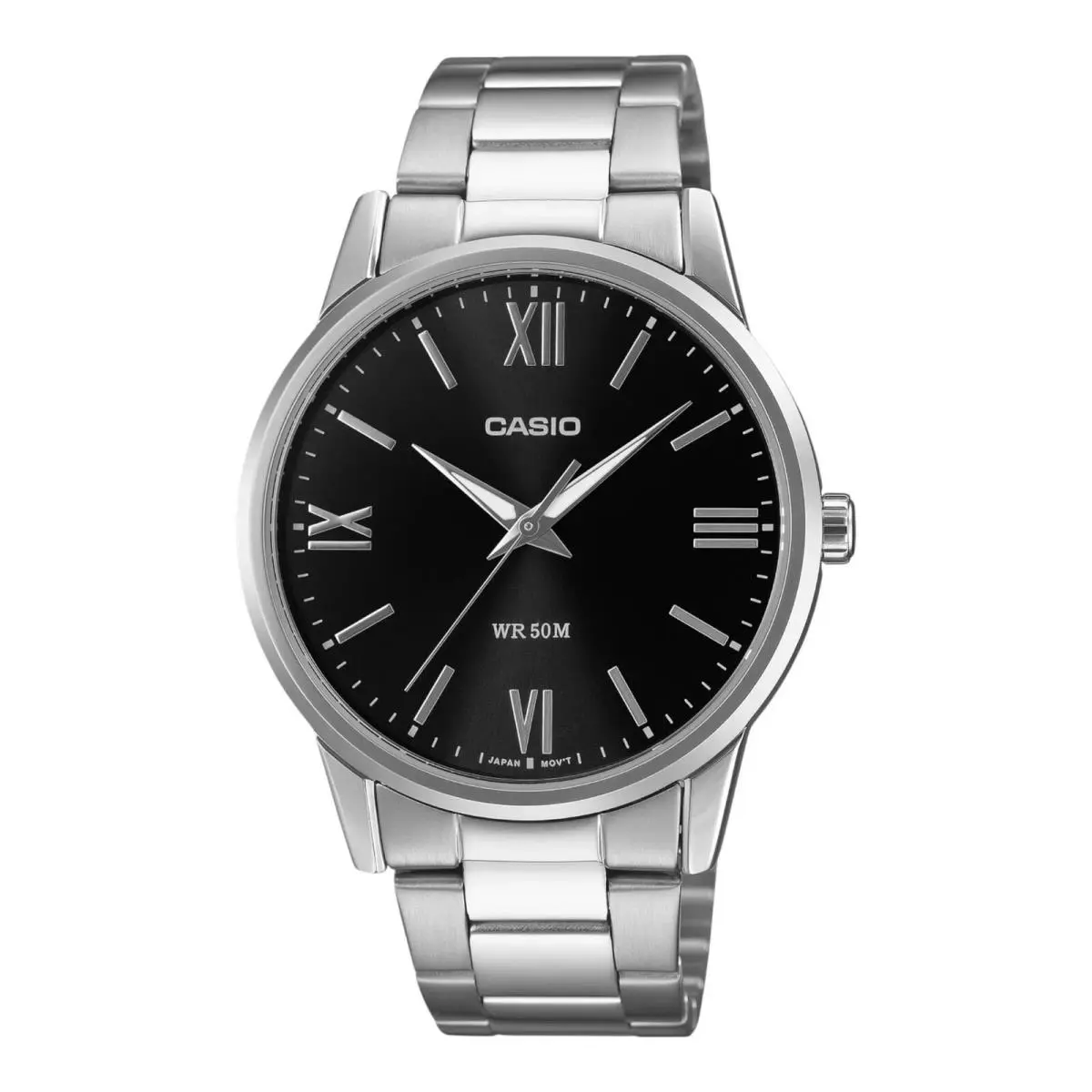 Casio MTP-1303DD-1A Men`s Black Dial Stainless Steel Analog Watch 50M