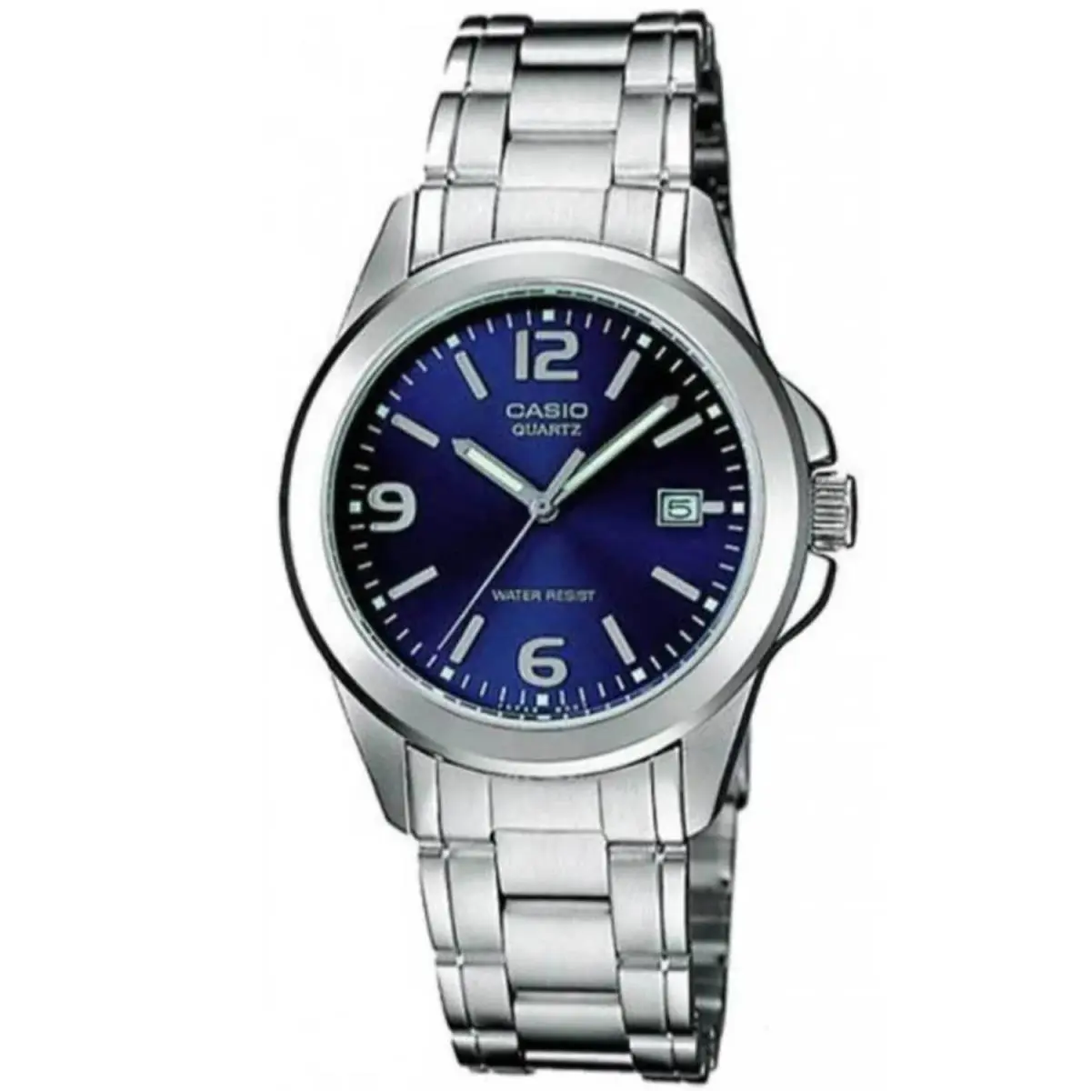 Casio Women’s Blue Dial Stainless Steel Bracelet Watch - Casio LTP‑1215A‑2A