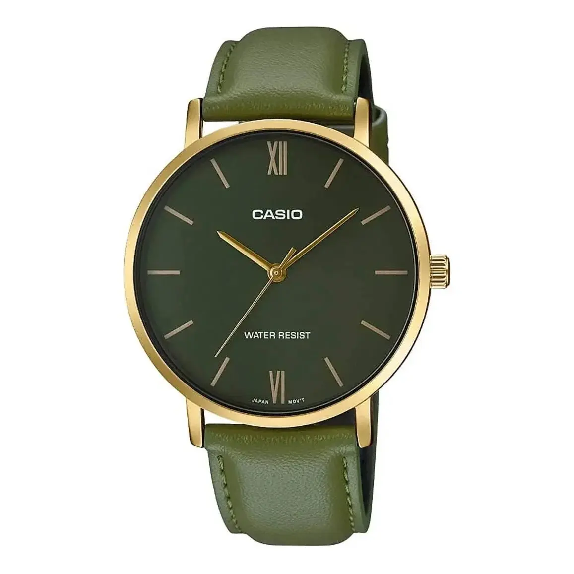 Casio Men`s Quartz Stainless Steel Watch - MTP-VT01GL-3BUDF