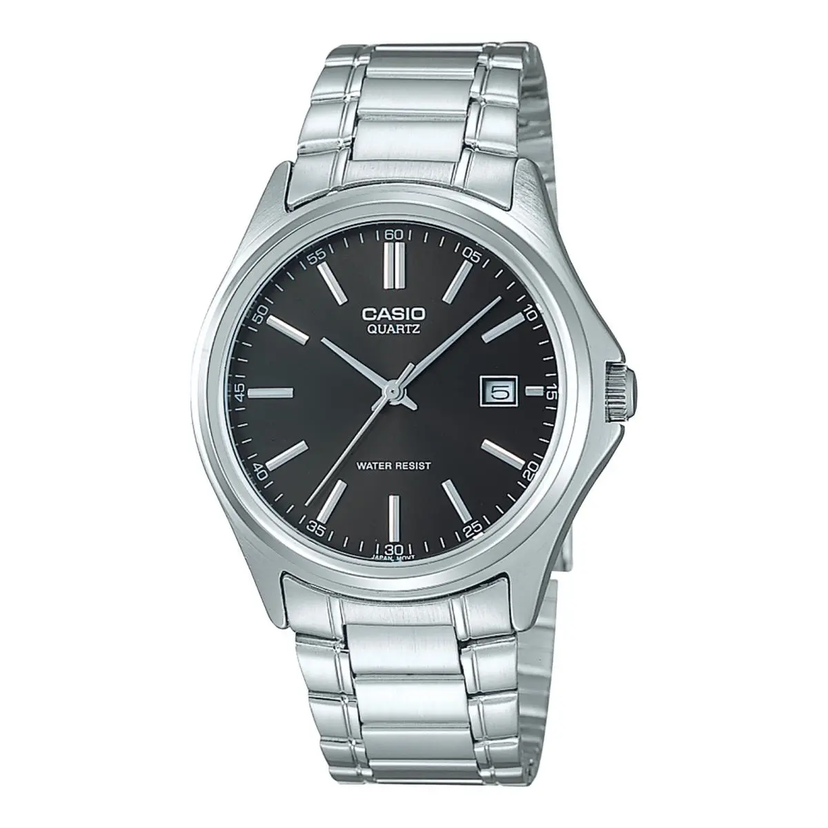 Casio Men Analog Black Watch Model MTP-1183A-1ADF Black Stainless Steel Material
