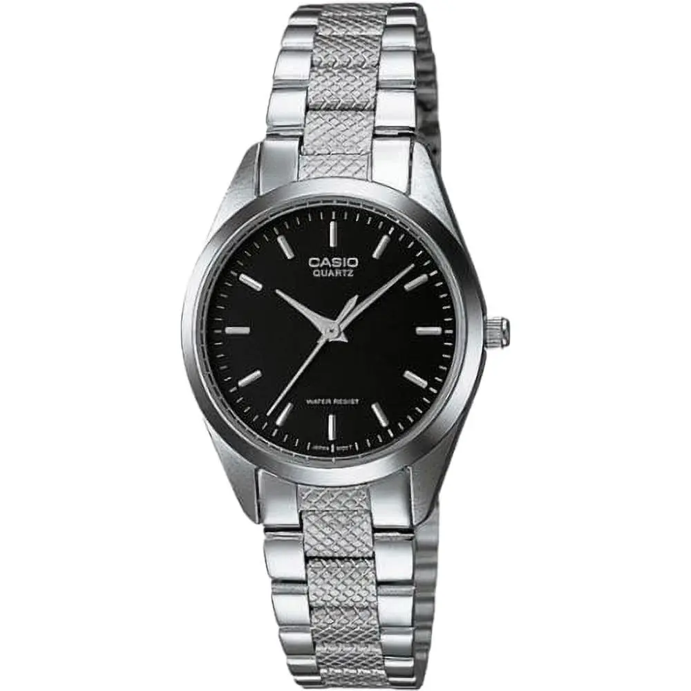 Casio Women’s Black Dial Stainless Steel Watch - LTP-1274D-1A