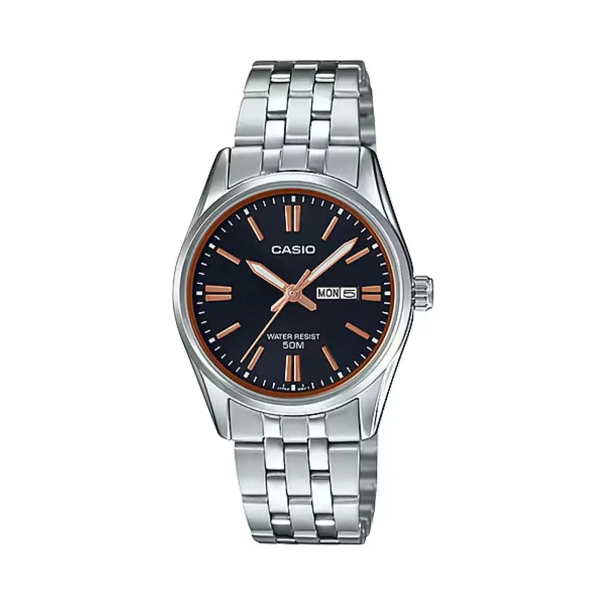Casio Women’s Silver Dial Stainless Steel Bracelet Watch - LTP-1335D-1AVDF