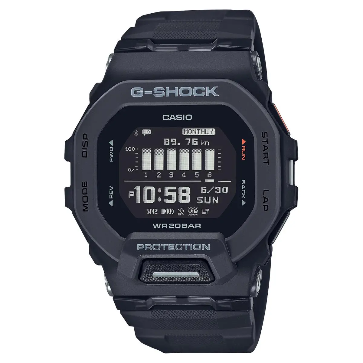 Casio G-shock Move GBD200-1 Sports Strava Black Digital Led GBD-200 Series Watch