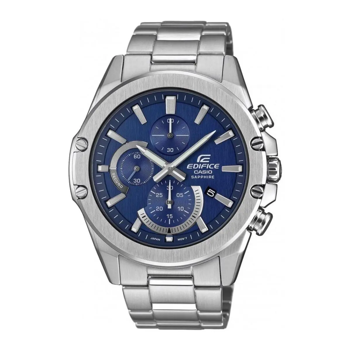 Edifice Men`s Chronograph Blue Dial Stainless Steel Watch EFR-S567D-2A by Casio