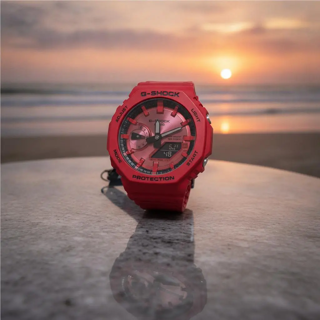 Casio G-shock GA2100RRB-4ACR Red Ana Digi Watch