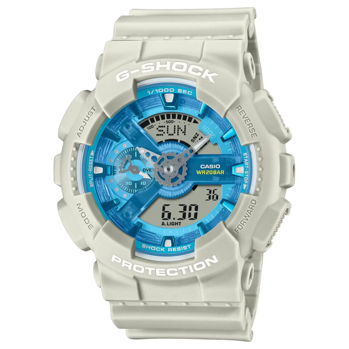 Casio G-shock GA-110AS-5A GA110AS-5A Blue Dial Beige Men`s Watch