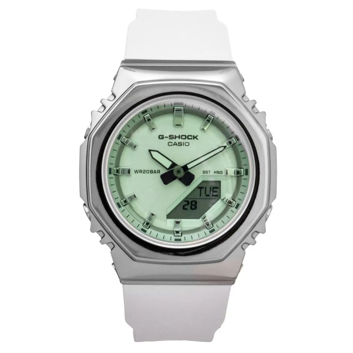 G-shock Green Dial Resin Quartz Sports Womens Ladies Watch GM-S2110SR-7A by Casio