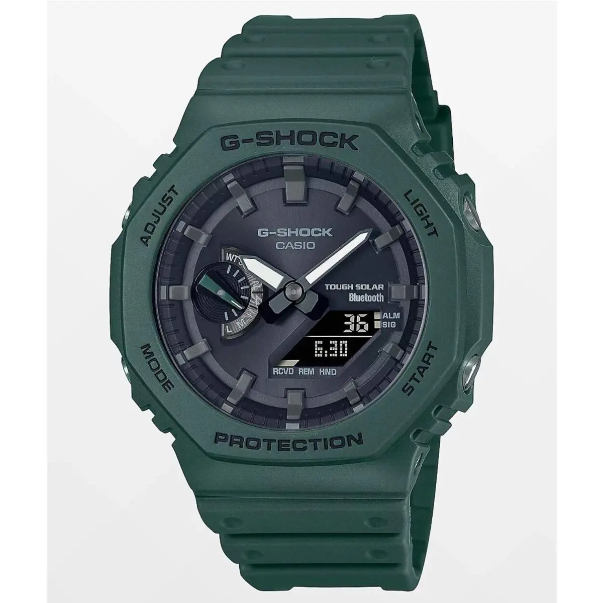 Casio G-shock Green Ana-digi Mobile Link Bluetooth Watch GA-B2100