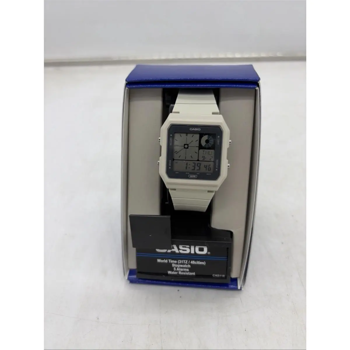 LF-20W-8AKC Retro Vintage Series Twin Graph Digital Watch White Gray by Casio