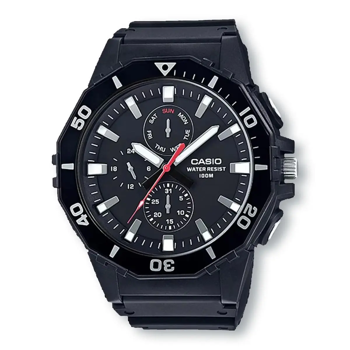 Casio MRW400H-1A Big Size Diver Style Analog Black Watch