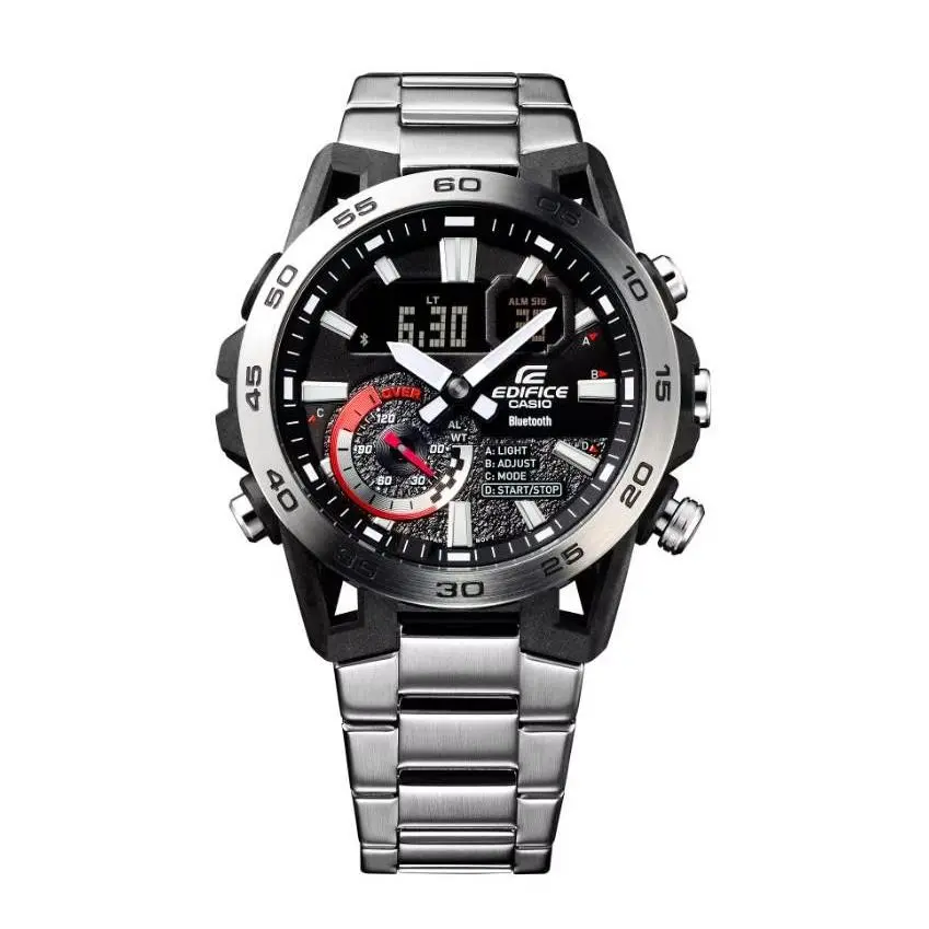 Edifice Men`s Bluetooth Chronograph Stainless Steel Watch ECB-40D-1A by Casio