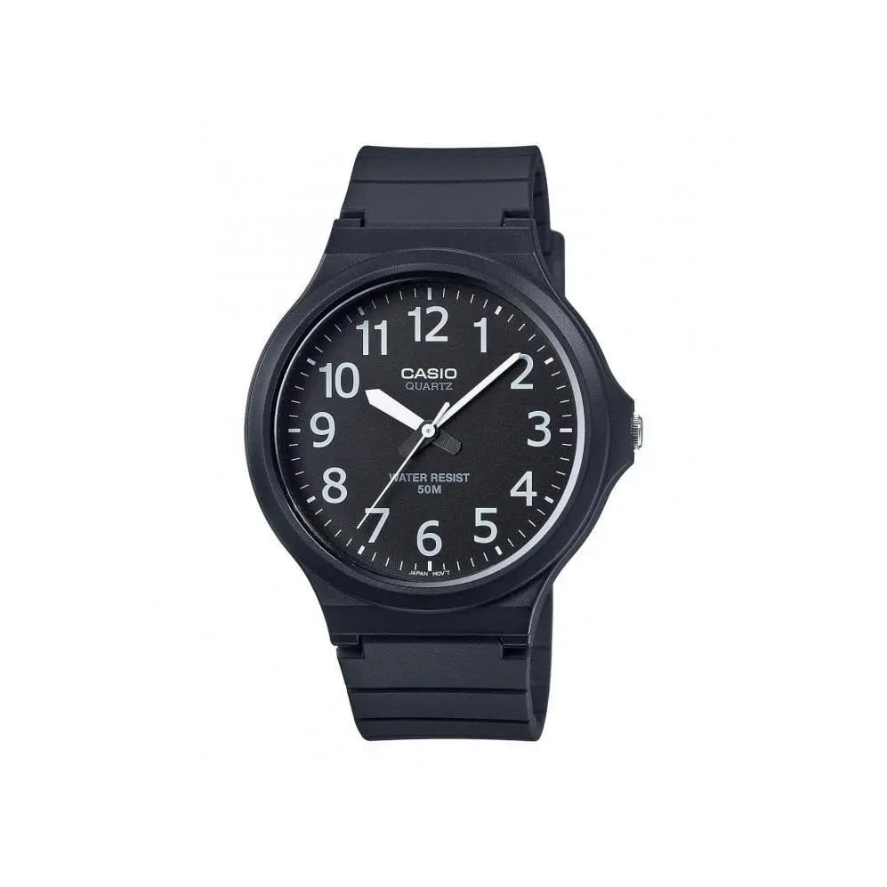 Casio MW-240-1BVEF Men`s Watch Core Oversized Black Resin Strap Quartz