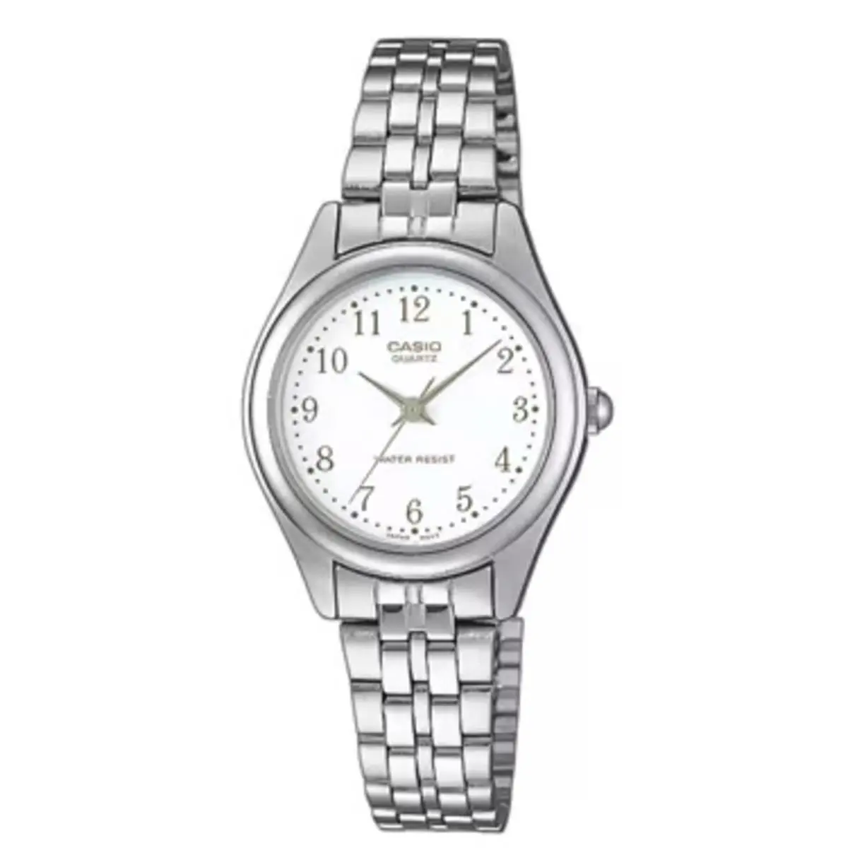 Casio Women’s Silver Stainless Steel Watch with White Dial - LTP-1129A-7B