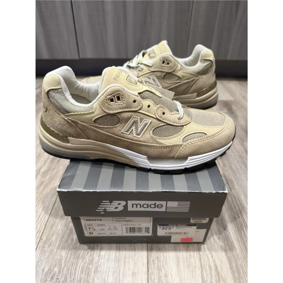 New Balance 992 M992TN Tan Made in Usa 2021 Men’s 7.5 DS Deadstock