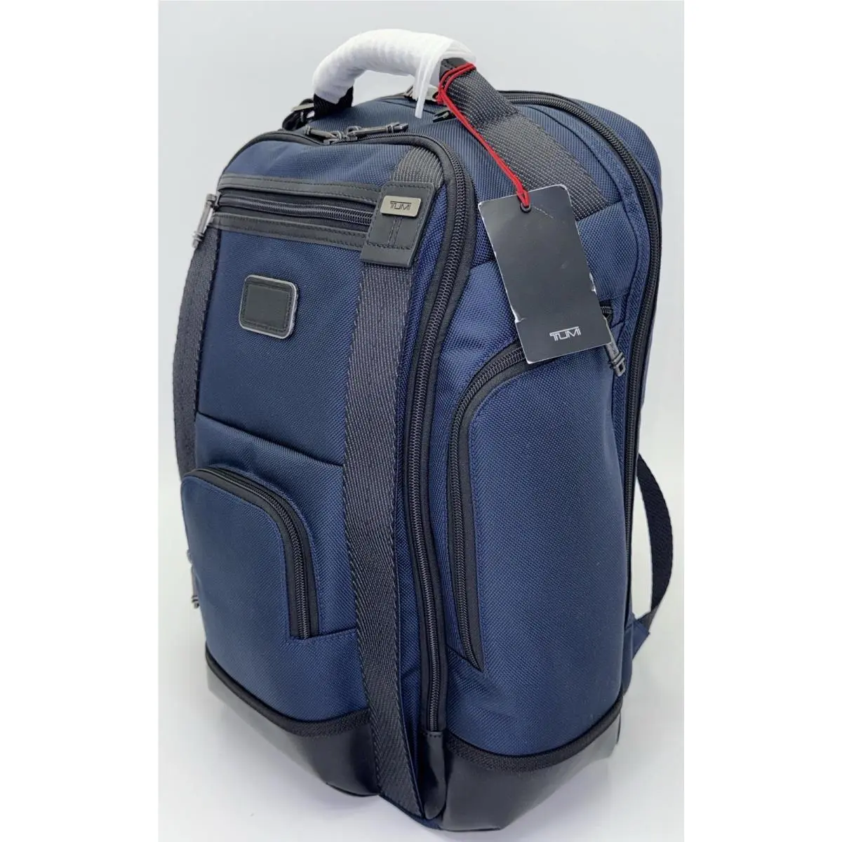 Tumi Alpha Bravo Hedrick Deluxe Brief Pack Navy Ballistic Nylon Laptop Backpack