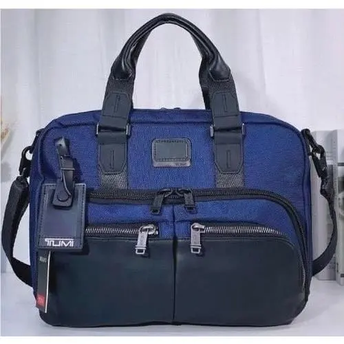 Alpha Bravo Slim Commuter Briefcase Navy Ballistic Nylon Business by Tumi