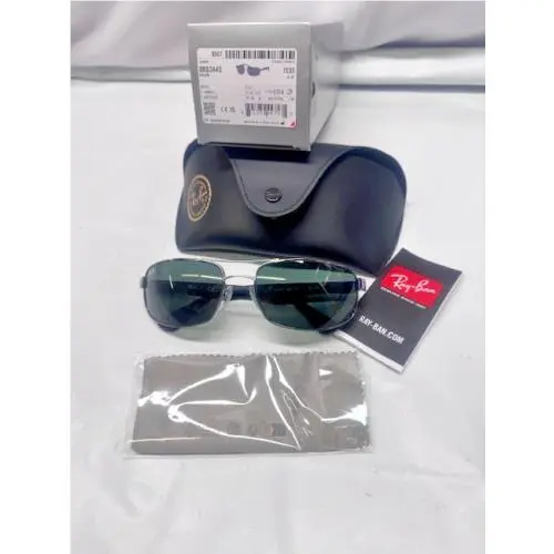 Ray-ban 0RB3445 Sunglasses-f-gunmetal-l- Dark Green-61-17-130