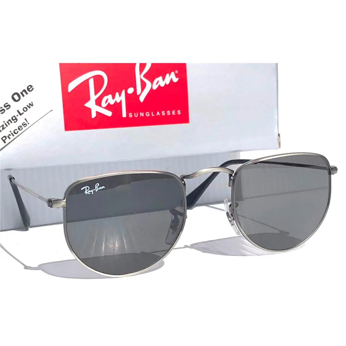 Ray Ban Elon Gunmetal Silver UV Protective Gray Lens Sunglass RB3958 9229/B1