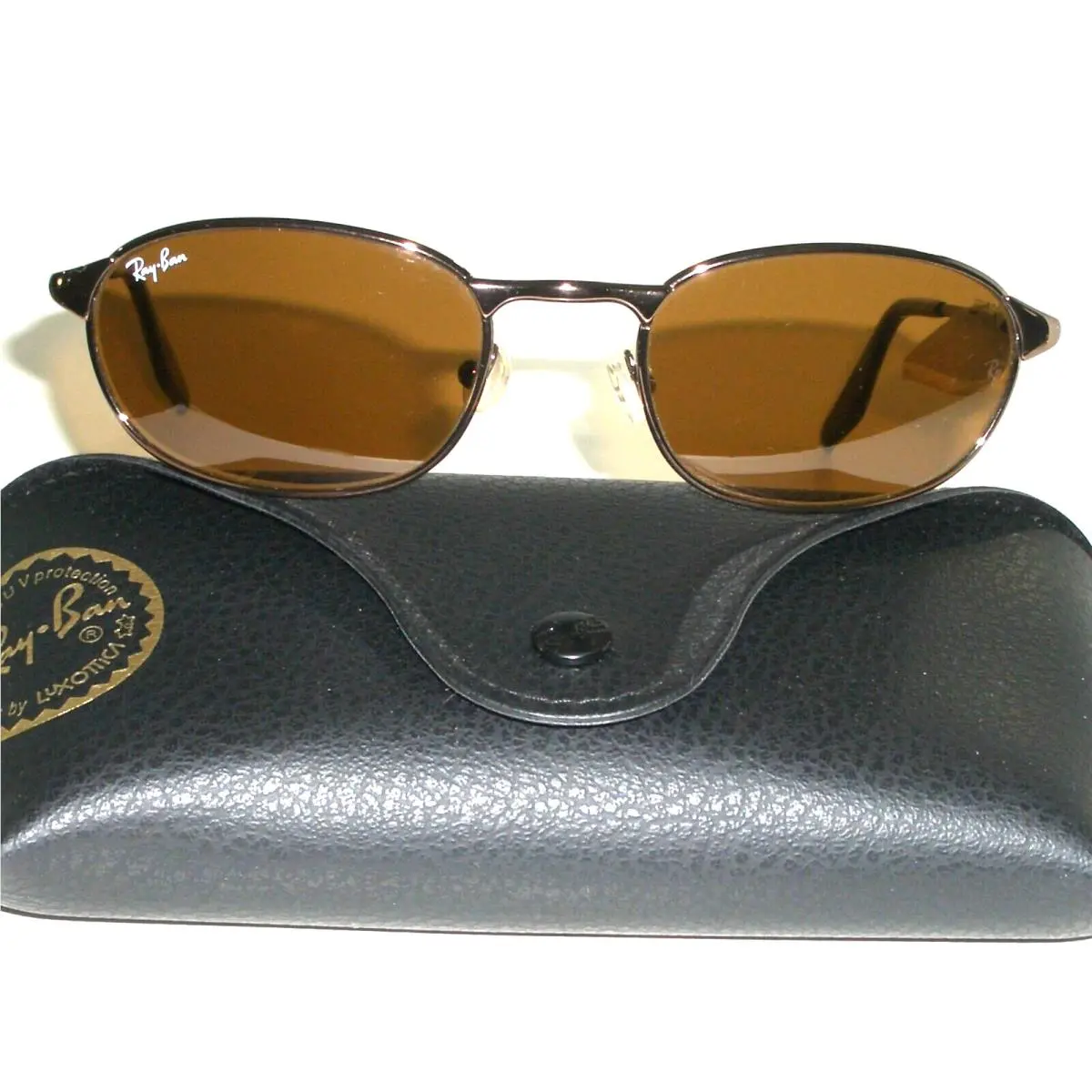 Ray Ban RB3003 Highstreet MS W3129 B15 Sleek Brown Sidestreet Ovals Sunglasses