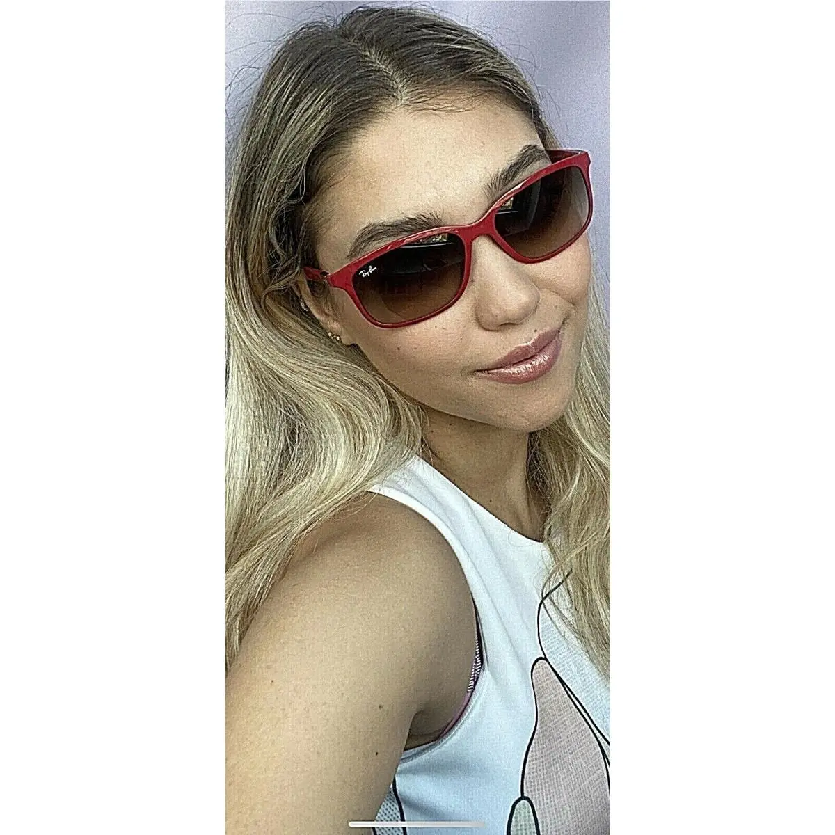 Ray-ban RB 4215 6126/13 Liteforce Red 57mm Men’s Women’s Sunglasses