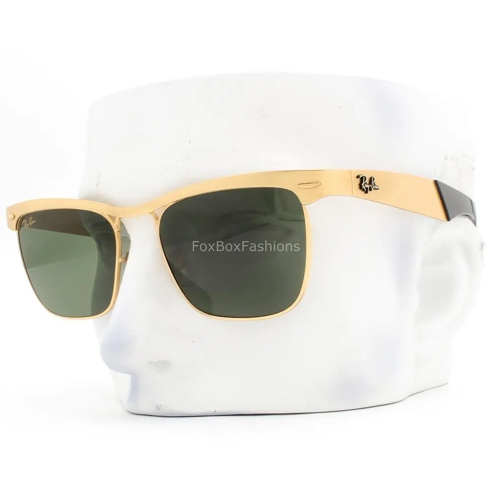 Ray-ban Wayfarer Deluxe Sunglasses Sand Legend Gold Glass RB 3875 9276/33 W/case