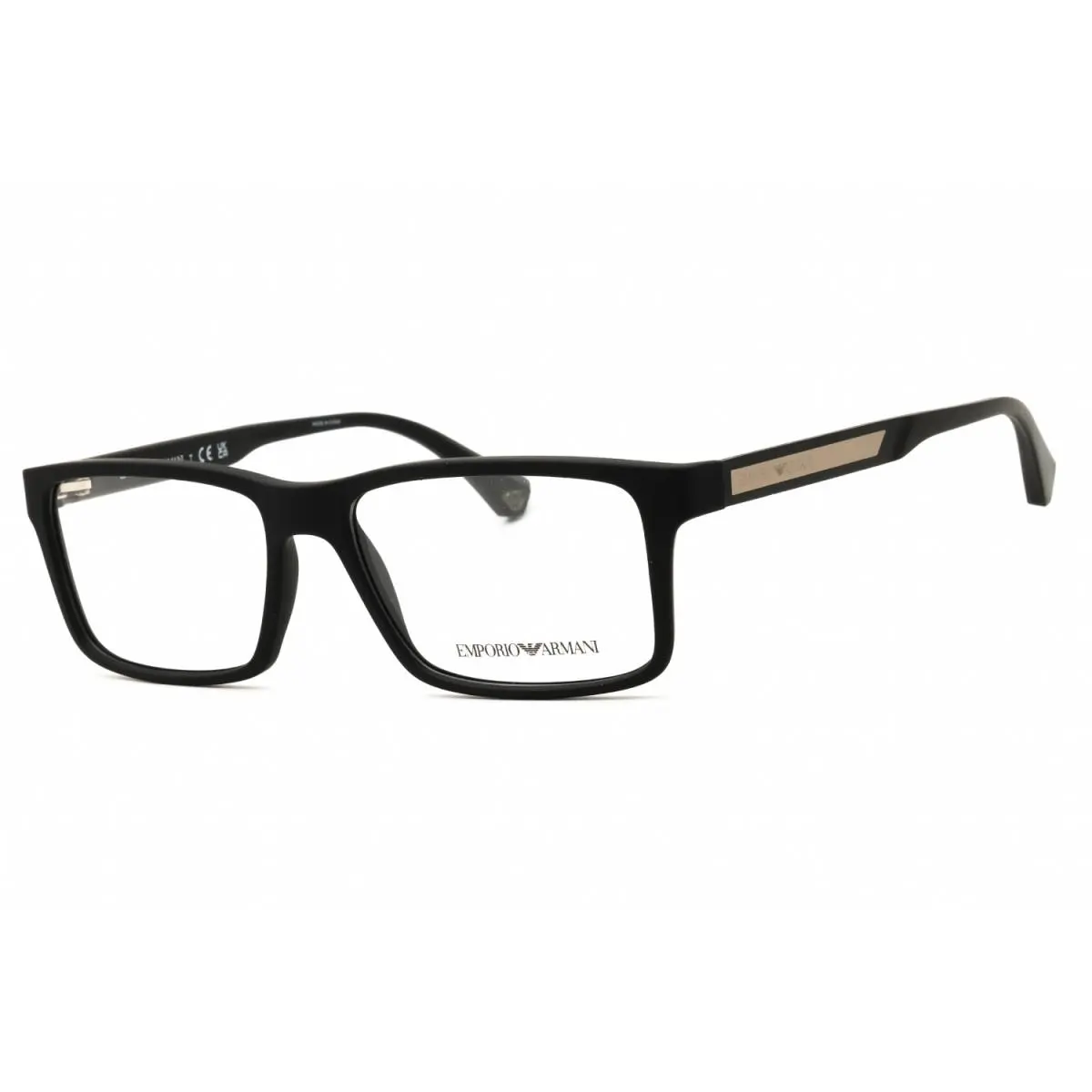 Emporio Armani EA3038 5063 Black Rubber 54mm Eyeglasses
