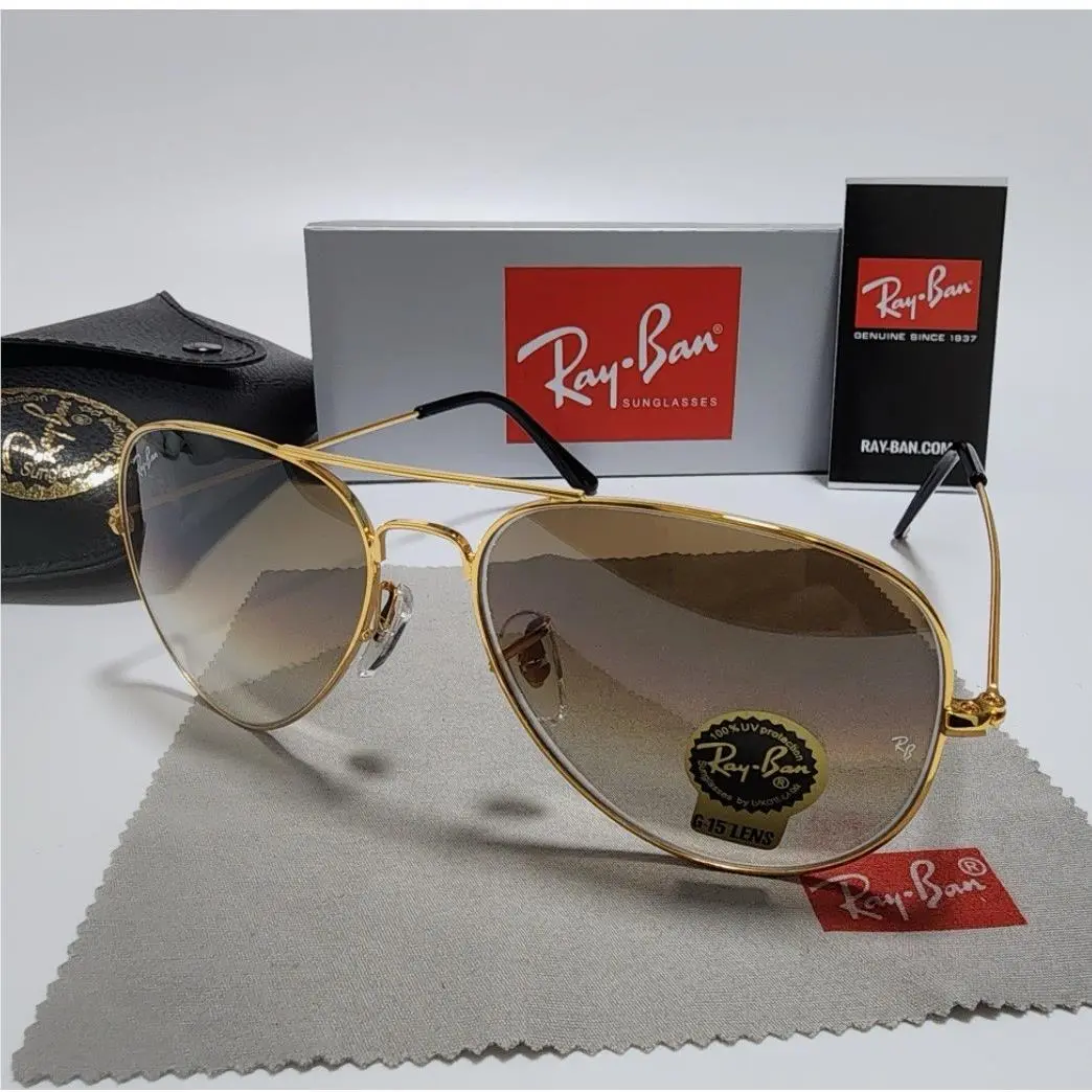 Ray-ban Aviator Pilot RB3025 Gradient Brown Sunglasses 58mm
