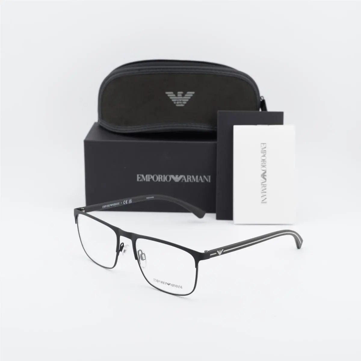 Emporio Armani EA1079 3094 Rubber Black 55mm Eyeglasses