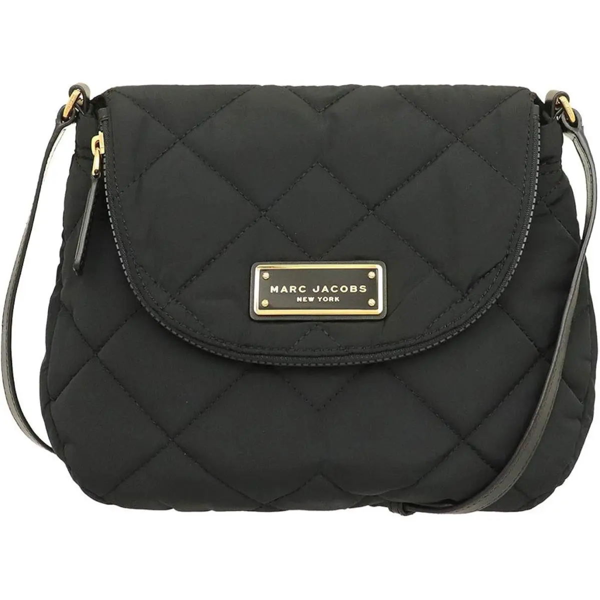 Marc Jacobs Black Quilted Crossbody Mini Messenger Bag M0011379