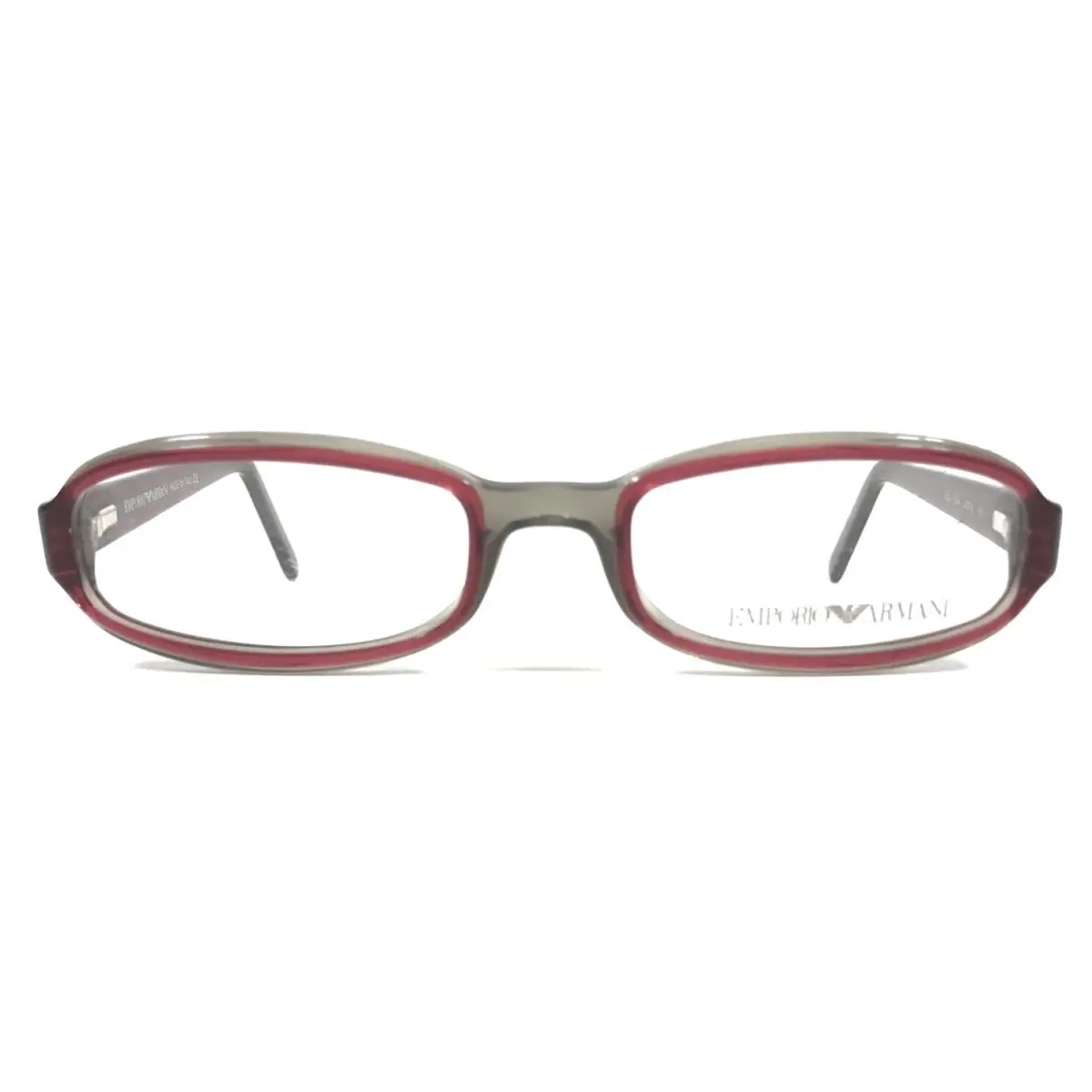 Emporio Armani Eyeglasses Frames 659 559 Transparent Red Gray Full Rim 50-18-135