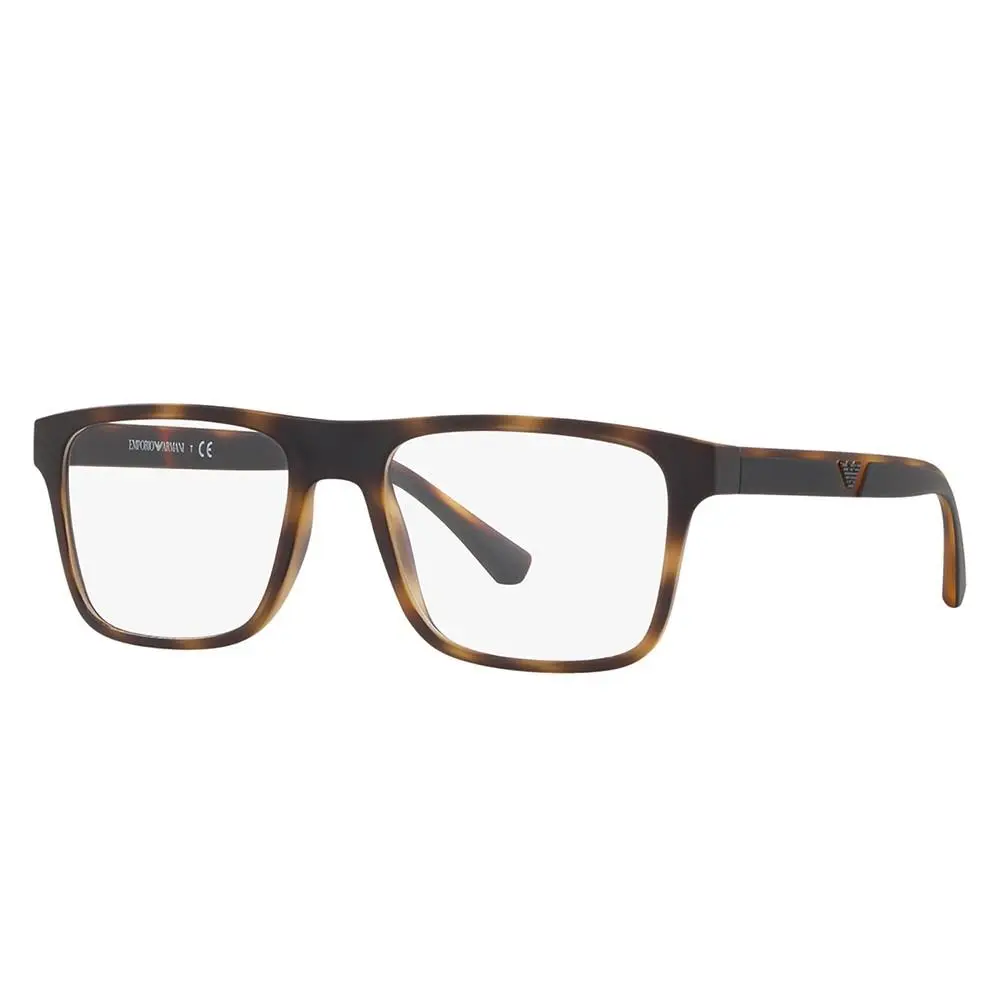 Emporio Armani EA 4115 58021W Matte Havana Plastic Sunglasses Clear Lens