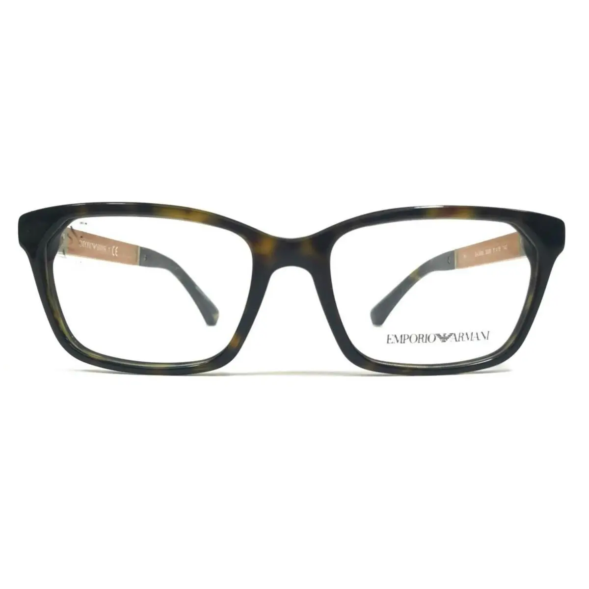 Emporio Armani Eyeglasses Frames EA 3095 5026 Brown Tortoise Square 51-16-140