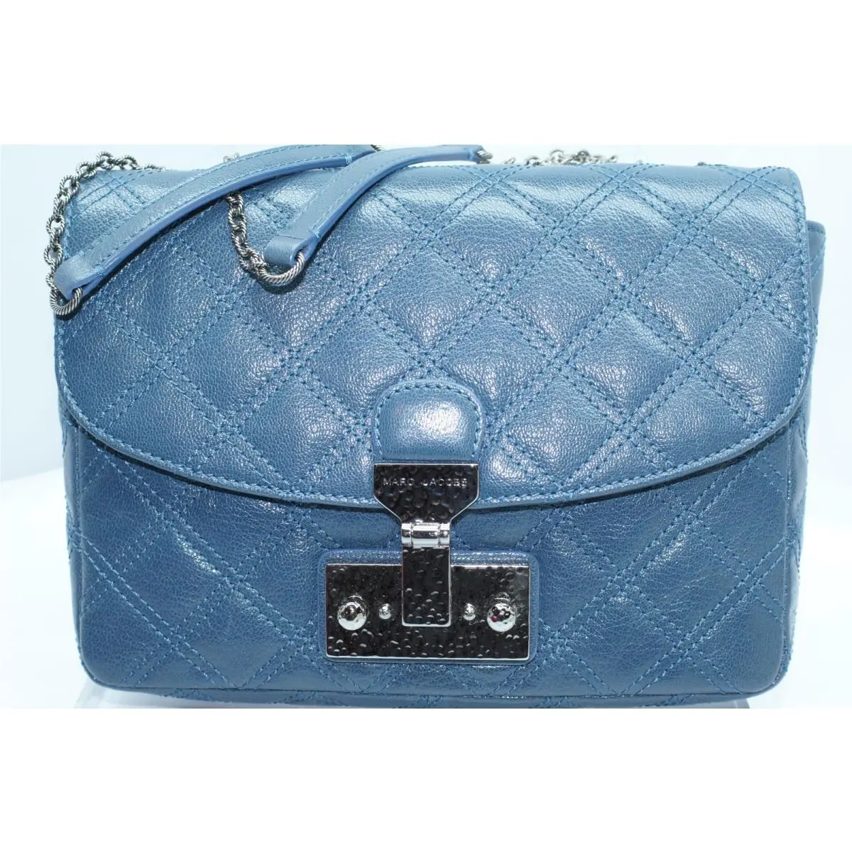 Marc Jacobs Women`s Crossbody Mini Polly Shoulder Bag Blue Handbag