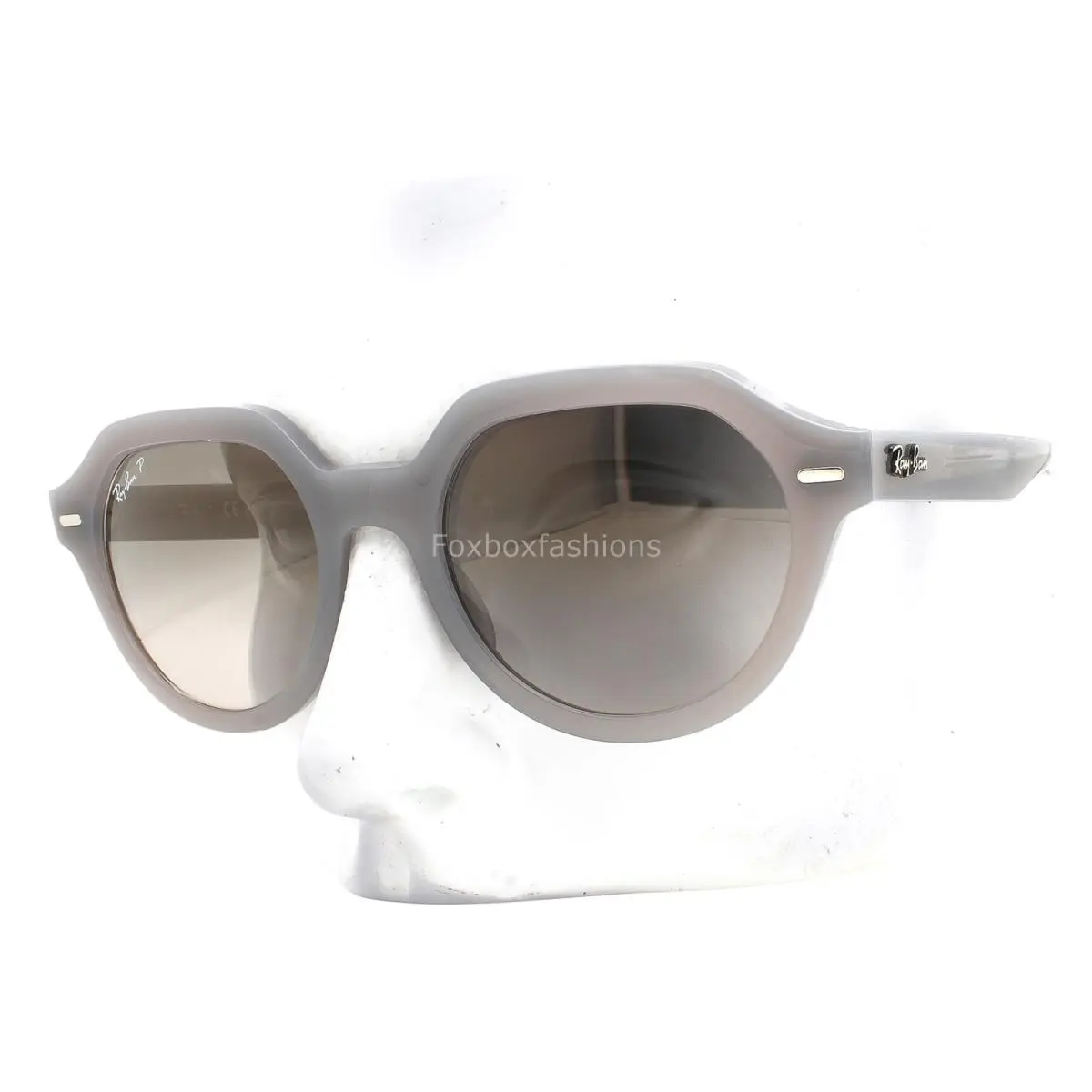 Ray-ban Gina Sunglasses RB 4399 6429/M3 Milky Gray Polarized Glass 51mm W/case