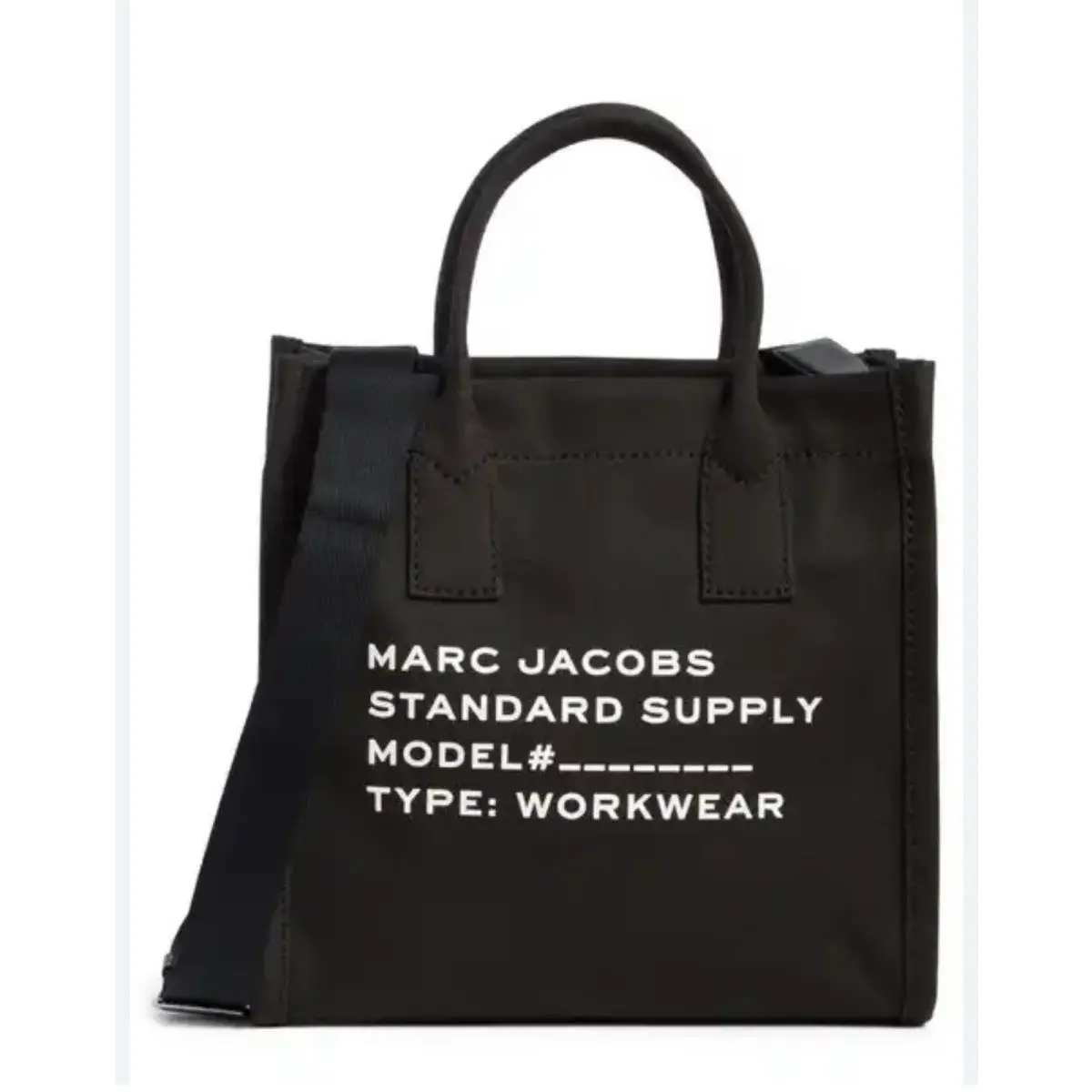 Marc Jacobs Standard Supply Canvas Tote Crossbody Strap Medium Black