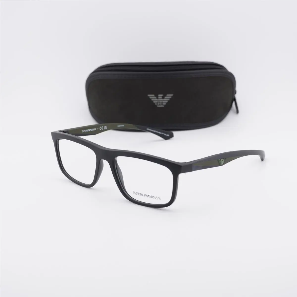 EA3246 5001 Matte Black 55mm Eyeglasses by Emporio Armani