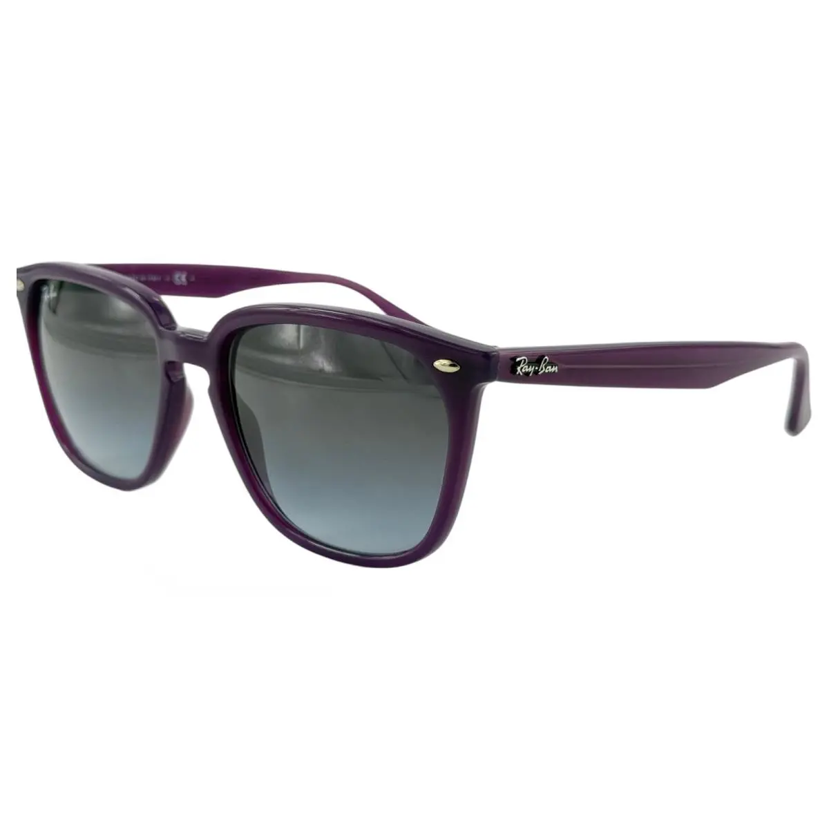 Ray Ban RB4362 Womens Plastic Sunglass 6571/8G Violet 55-18 Italy w Case